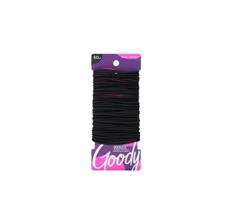 Goody Ouchless Large Thin Black - 50 Ct