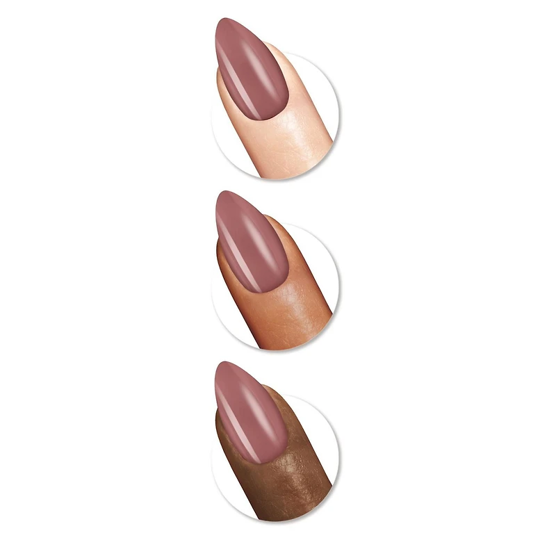 Sally Hansen - Salon Effects® Perfect Manicure™ almond-shaped press-on nails - includes 24 premium fake nail, nail file, wooden stick, prep pad, adhesive tabs and nail glue