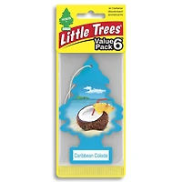 LITTLE TREES air freshener Caribbean Colada 6-Pack