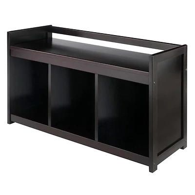 Banc de rangement Addison de Winsome Trading Inc. 4 pièces avec 3 sections