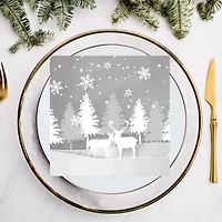 20 Pack Luncheon 3 Ply Napkin (Reindeer Forest) - Set of 6