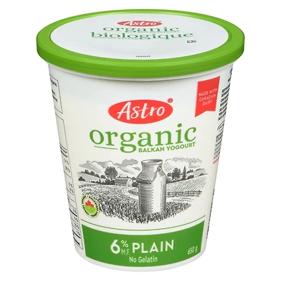Yogourt Balkan Nature 6% Astro Original Biologique 650g