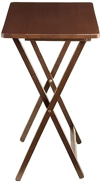 Mainstays Indoor Folding Table Walnut