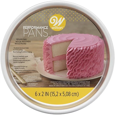 Wilton Performance Aluminum Round Pan, 6"x2"