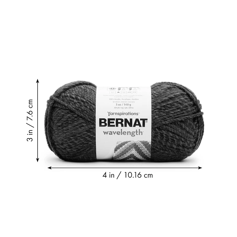 Bernat® Wavelength™ Yarn, Acrylic #5 Bulky, 5oz/140g, 223 Yards