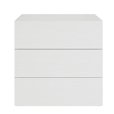 Nexera James Modern 3 Drawer Dresser, White Oak