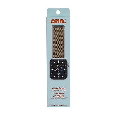 onn. Metal Chain Link Band for 38-40-41 mm Apple Watch