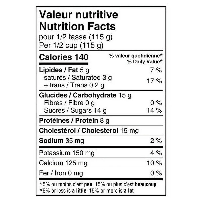 Liberté Greek 5% Extra Creamy Yogurt, Vanilla Bean, High Protein, 650g