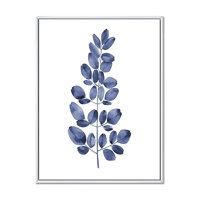 Designart Eucalyptus bleu marine II ART MURAL À CADRE FLOTTÉ