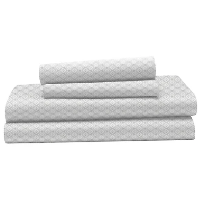 Ensemble de draps 100 % coton à contexture de 400 fils Hometrends, satin de coton