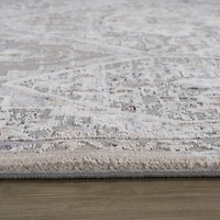 Tapis d'interieur classique Atlas Rug Branch, bleu gris, oriental - Salon, chambre, salle a manger et cuisine