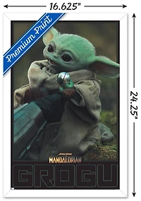 Star Wars: The Mandalorian Season 2 - Grogu Wall Poster, 22.375" x 34" Framed