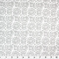 FABRIC CREATIONS Cotton Fat Quarter 45 × 53 cm (18 × 21 in) Grey Floral, 18x21