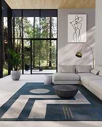 ECARPET Erisa Tapis pour Salon, Chambre, Salle A Manger, Entrée, Couloir et Plus Encore.