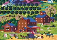 Buffalo Games Plum Valley 300-Piece Interlocking Jigsaw Puzzle for Adults Ages 14-99 Years