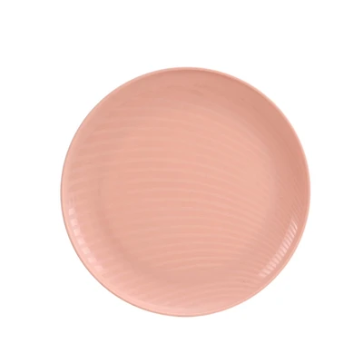 Mainstays Pink Blush Polypropylene Round Plate 1pc