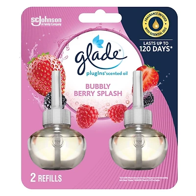 Glade Branchées® Huile parfumée Recharge, Éclat de Baies pétillantes
