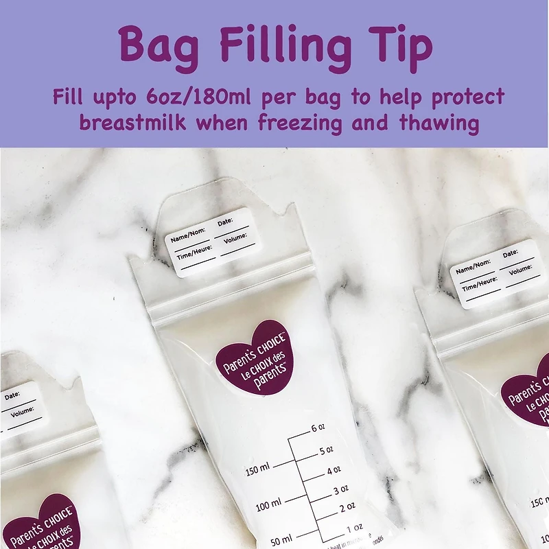 Parent's Choice Breast Milk Storage Bags
