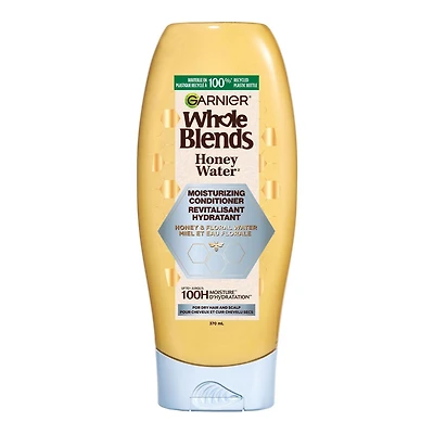 Garnier Whole Blends Miel et Eau Florale Revitalisant Réparateur d'Hydratation, pour Cheveux et Cuir Chevelu Secs