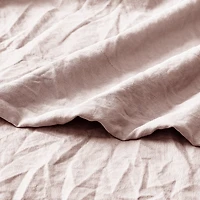 Mainstays Washed Ultra Soft Microfiber Bed Sheet Set, Twin-XL, Pink Blush, 3 Piece