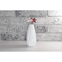 Christmas Sequined Poinsettia Pick  - Set of 6