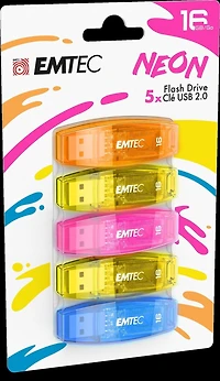 Emtec USB2.0 16 Go P5 NÉON