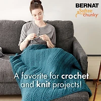 Bernat® Softee® Chunky™ Yarn, Acrylic #6 Super Bulky, 3.5oz/100g, 108 Yards