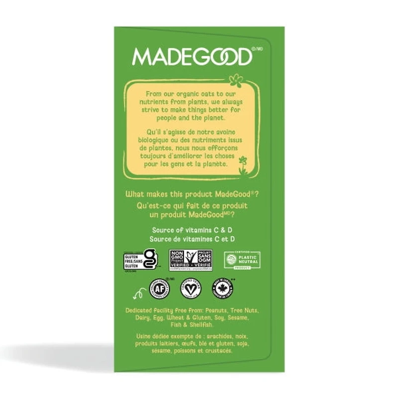MadeGood Baked Oat Cups – Apple Crumble 5 Cups