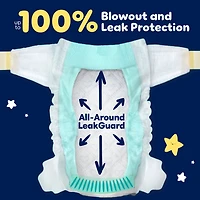 ZZZ Overnight Diapers, Size 4 (22-37 lbs), Nighttime Protection Disposable Baby Diaper