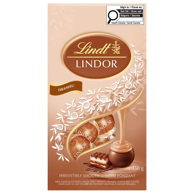 Lindt LINDOR Tiramisu Truffles Bag, 150g