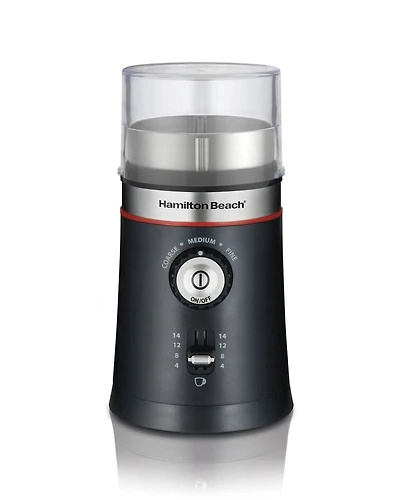 Hamilton Beach Moulin à café Custom Grind, 150 watts, bol de mouture amovible en acier inoxydable, noir, 80393RC