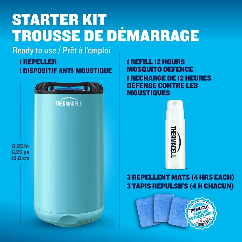 Thermacell Fuel-ZoneGuard Base Fuel Powered Mosquito Repeller with 12-Hr Refill