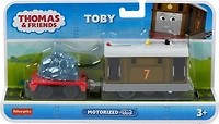 Thomas et ses amis Train jouet motorisé Locomotive Toby, wagon