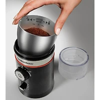 Hamilton Beach Moulin à café Custom Grind, 150 watts, bol de mouture amovible en acier inoxydable, noir, 80393RC