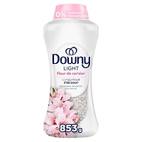 Downy Light Laundry Scent Booster Beads, Cherry Blossom Scent, 853g, In-wash fabric beads designed to be gentle with a light boost of scent, No Heavy Perfumes