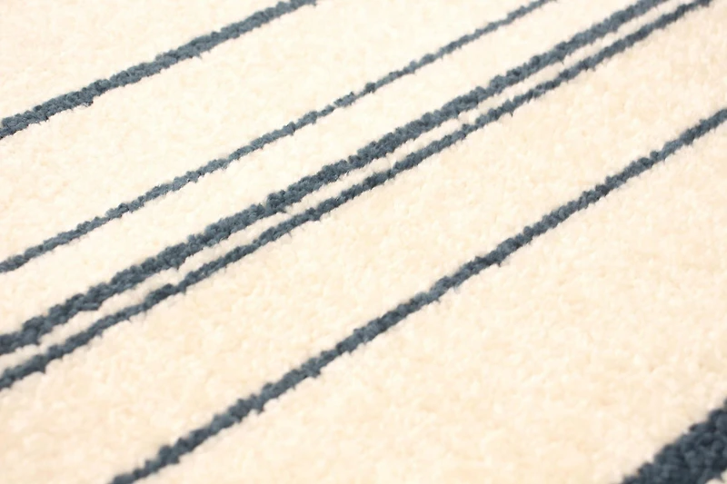 ECARPET Striped Area Rug, Minimalist Style Modern Carpet Fika Collection