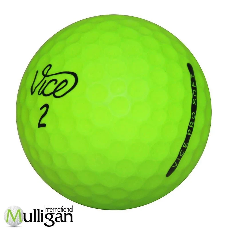 Mulligan - 12 balles de golf récupérées Vice Prosoft Mat 4A, vert