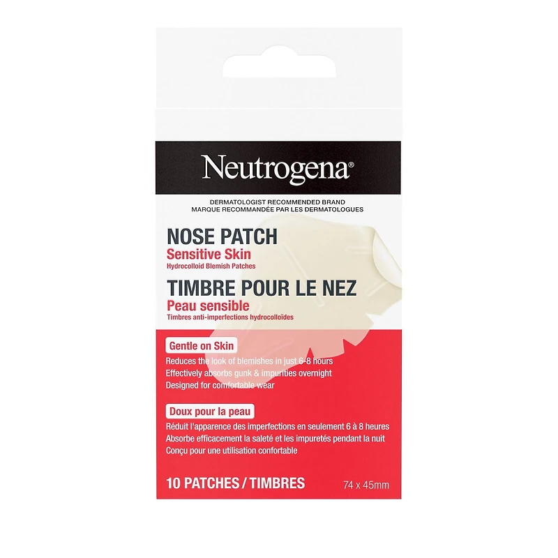 Neutrogena Sensitive Skin Nose Patches, Hydrocolloid Skincare, Reduce Blemish size & absorb Impurities