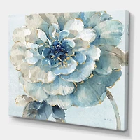 Designart Indigold Aquarelle Fleur II Art mural sur toile