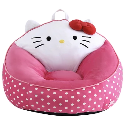 Fauteuil pouf en mousse compressée Hello Kitty pour enfants, rose