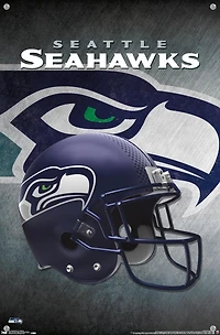 NFL Seattle Seahawks - Helmet 16 Wall Poster, 14.725" x 22.375" Framed