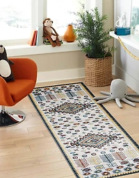ECARPET Washable Southwestern Area Rug & Runner for Hallway, Living Room, Bedroom