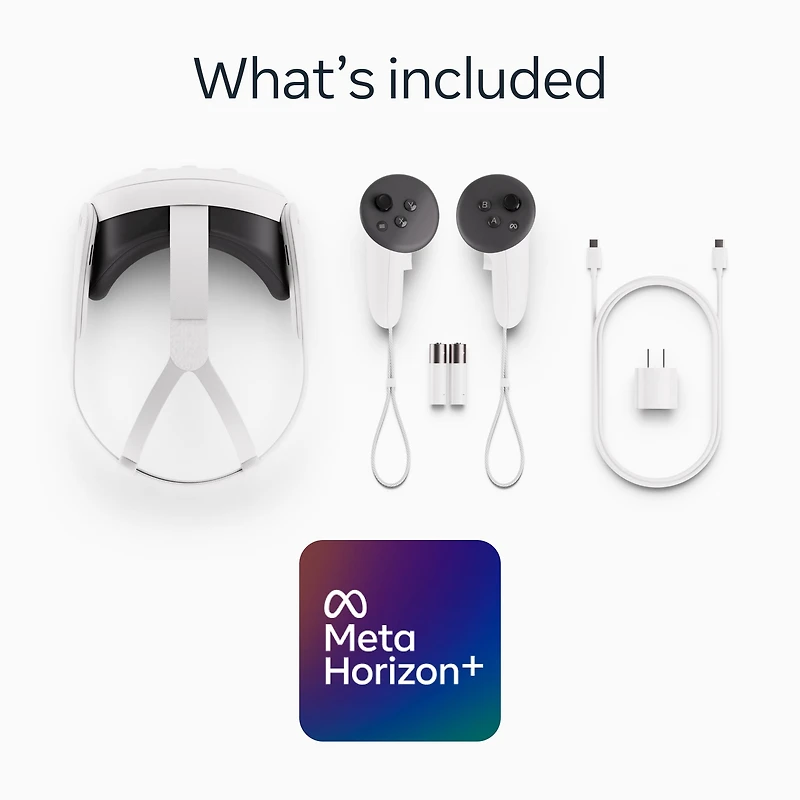 Meta Quest 3 512 Go — Plongez dans la réalité virtuelle — Passez au niveau supérieur avec le double de stockage — Casque tout-en-un — Essai gratuit de 3 mois à Meta Horizon+ inclus