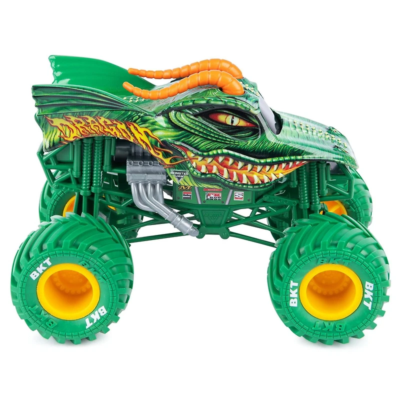 Monster Jam, Official Dragon Monster Truck, Collector Die-Cast Vehicle, 1:24 Scale, Kids Toys for Boys Ages 3 and up