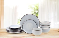 Hometrends Ensemble de 6 assiettes à dîner Sophia