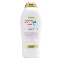 OGX Extra Strength Damage Remedy + Coconut Miracle Oil Conditioner for Dry, Frizzy or Coarse Hair, Hydrating & Flyaway Taming Conditioner, Paraben-Free, Sulfate-Free Surfactants