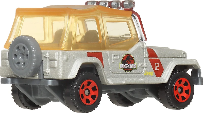 Matchbox Jurassic World 5-Pack, 4 1:64 Scale Die-Cast Toy Cars with 1 Dinosaur (Styles May Vary)