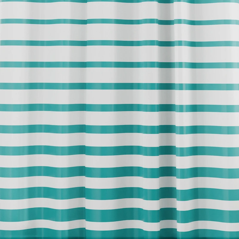 Mainstays Modern Stripe Waterproof PEVA Shower Curtain