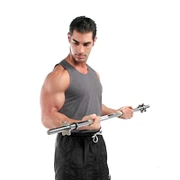 CAP Barbell Barre de Curl Standard 47" avec Extrémités Filetées