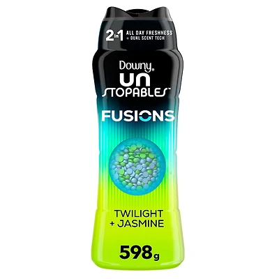 Downy Unstopables Fusions In-Wash Laundry Scent Booster Beads, Twilight and Jasmine Scent, 2-in-1 All Day Freshness + Dual Scent Technology